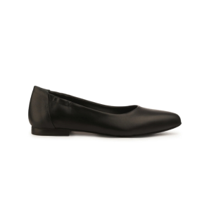 Black Cow Leather Women Flats