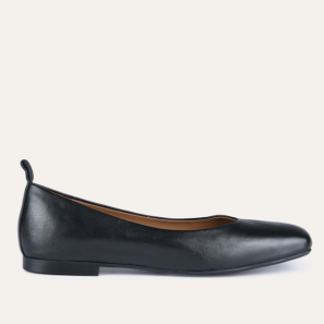 Casual Flats Black Leather