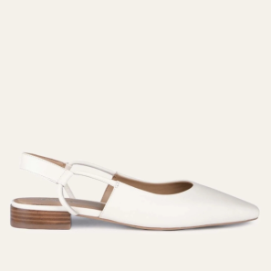 Dress Flats for Women Cow Leather Offwhite