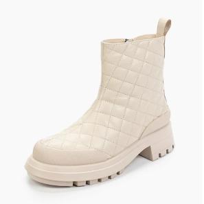 Offwhite Leather Boots for Women Factory Direct