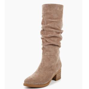 On-trend Slouchy Shaft Suede High Boots