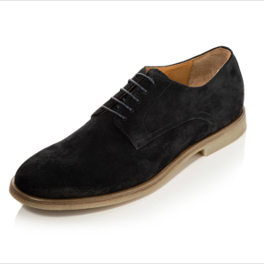 Black Calf Suede Derby