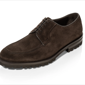 Perfet Coffee Suede Leather Men Casual Shoes