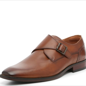 Brown Square Toe Men Dress Shoes