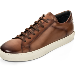 All Brown Leather Sneakers for Men