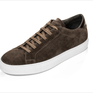 Well-detailed Brown Suede Sneaker for Men