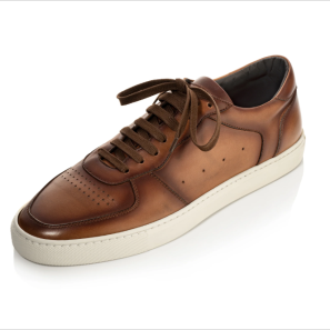 BrownTwo Tone Men Lace-up Sneakers