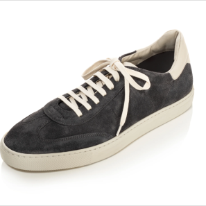 Luxury Grey Suede Leather Men Sneakers