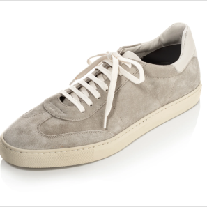 Beige Suede Leather Sneakers for Men