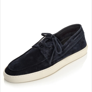 Navy Suede Slip-on Sneakers for Men