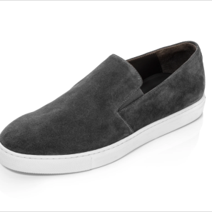 Grey Suede Leather Easy-going Sneaker for Men