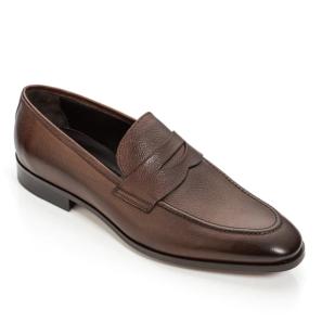 Brown Leather Men's Penny Loafer