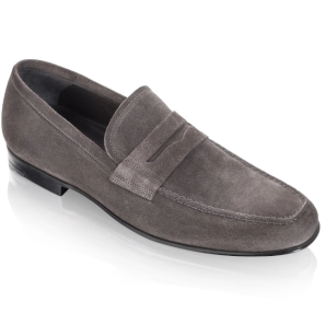 Modern Classic Grey Suede Men Loafer