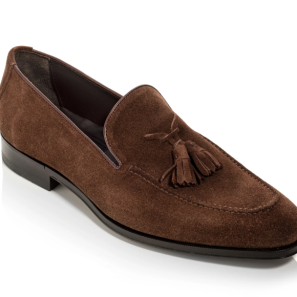 Brown Suede Men's Tassel Loafer