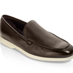 Dark Brown Soft Leather Men's Casual Loafers