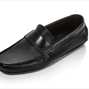 Classic Woven Leather Men Driving Shoes