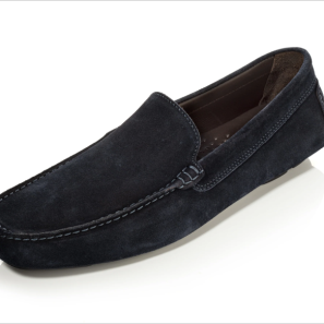 Black Suede Driving Shoes for Men