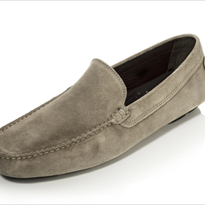 Grey Suede Driving Shoes for Men