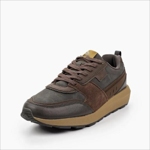 Coffee Men's Suede Sporty Shoes