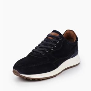 Black Suede Sporty Casual Shoes for Men