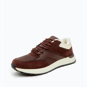 High-quality Brown Suede Sneaker with Chunky Sole