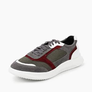 Grey Suede mix Mesh Sporty Shoes for Men