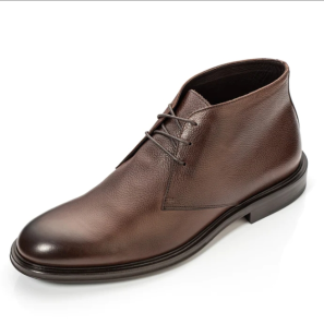 Brown Leather Chukka Boots for Men