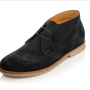 Black Suede Chukka Boots for Men