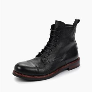 Men's Black Leather Ankle Boots