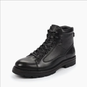 Newest Black Leather Men Boots