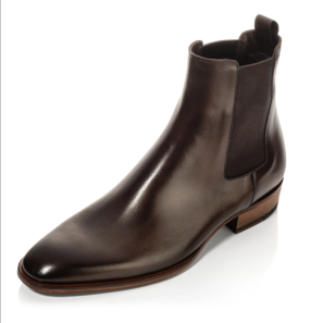 Dark Brown Leather Men's Chelsea Boots