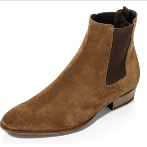 Brown Suede Men Chelsea Boots