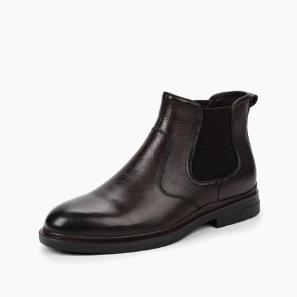 Brown Cow Leather Mens Chelsea Boots