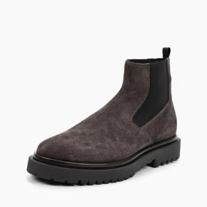 Grey Suede Men Chelsea Boots