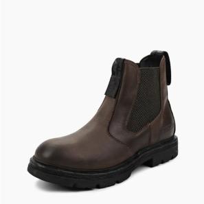 Brown Crazy Leather Chelsea Boots