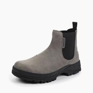 Grey Nubuk Leather Men Boots