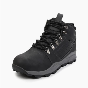 Black Suede Hiking Boots for Men