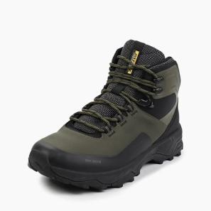 Green Suede Men's Hiking Boots