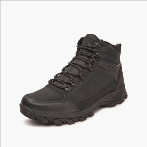 Black Suede Outdoor Boots for Men