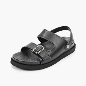 Black Buckle Strap Mens Sandals Wholesale In China