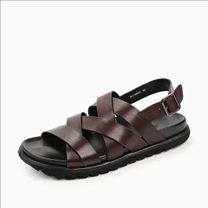 Brown Leather Fishierman Sandals