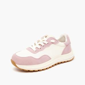 Pink Leather Sneakers for Lovely Girls