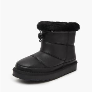 Black Kids' Snow Boots with Elastic Closure