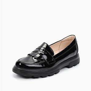 Black Patent Sleep Loafer with A Penny Keeper