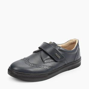 Black Leather Kids' Brogue School Shoes