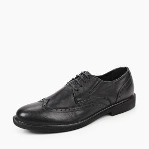 Classic Black Brogue School Shoes for Boy