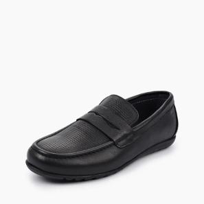 Black Penny Slip-on Loafer for Boys