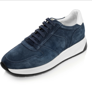 Blue Suede Men's Sneakers