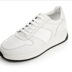 White Suede Men's Trainer Shoes