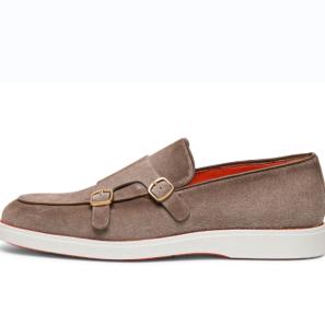 Beige Suede Casual Slip-on for Men